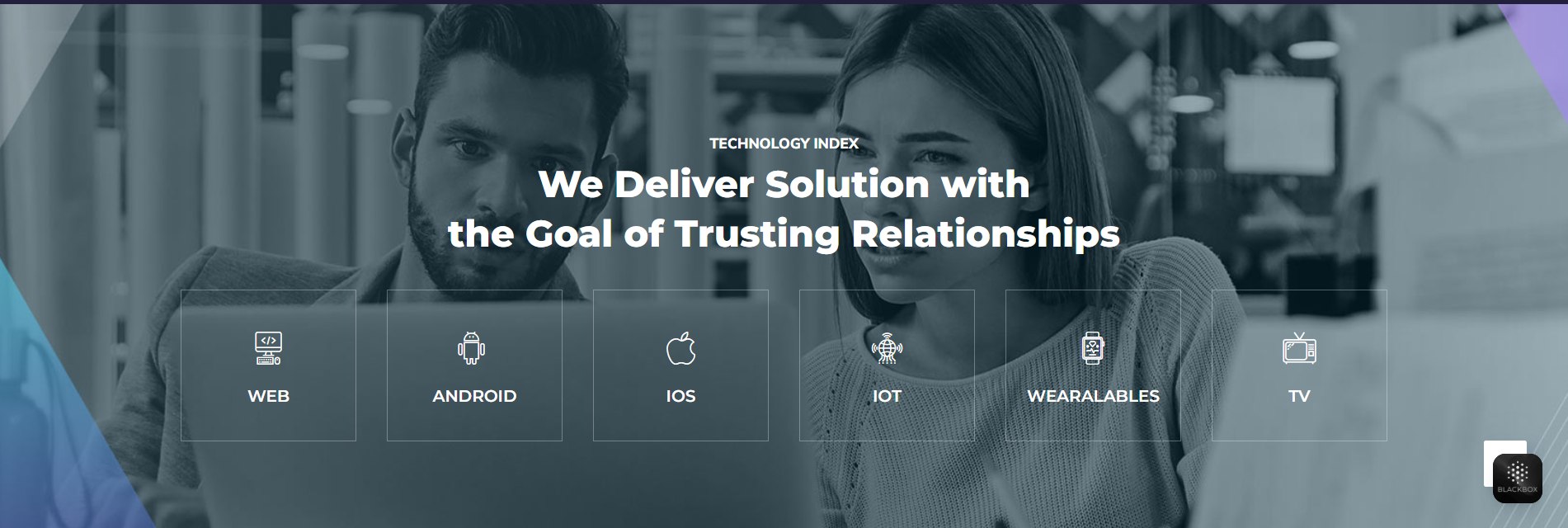 Professionals working together on technology solutions